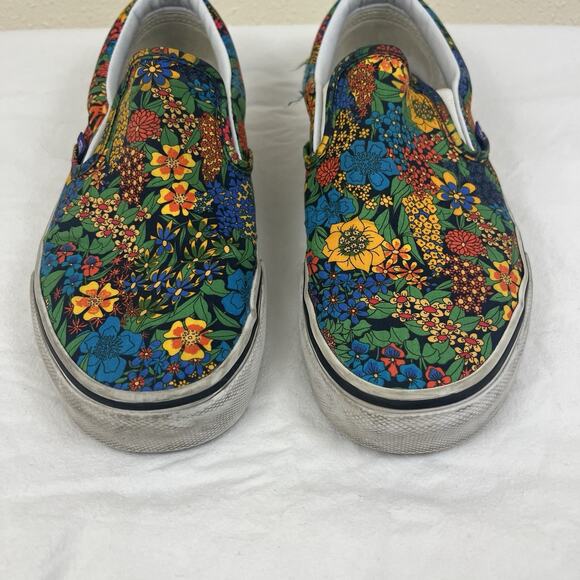 Vans X Liberty Of London Floral Classic Slip On Sneakers Womens 8.5 Mens 7 - Picture 2 of 9